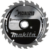 Accessoires Makita lame de scie makita | bois | 150x20x1,4 | 25 tonnes | 23 degrés - e-06909