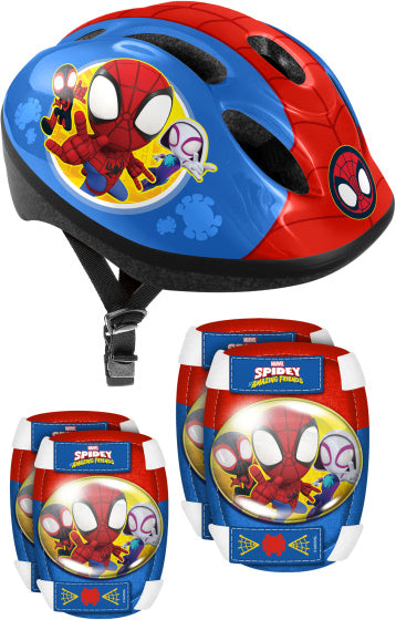 Marvel Spidey Skate Protection de skate de 5 pièces 50-56 cm Taille bleue rouge s