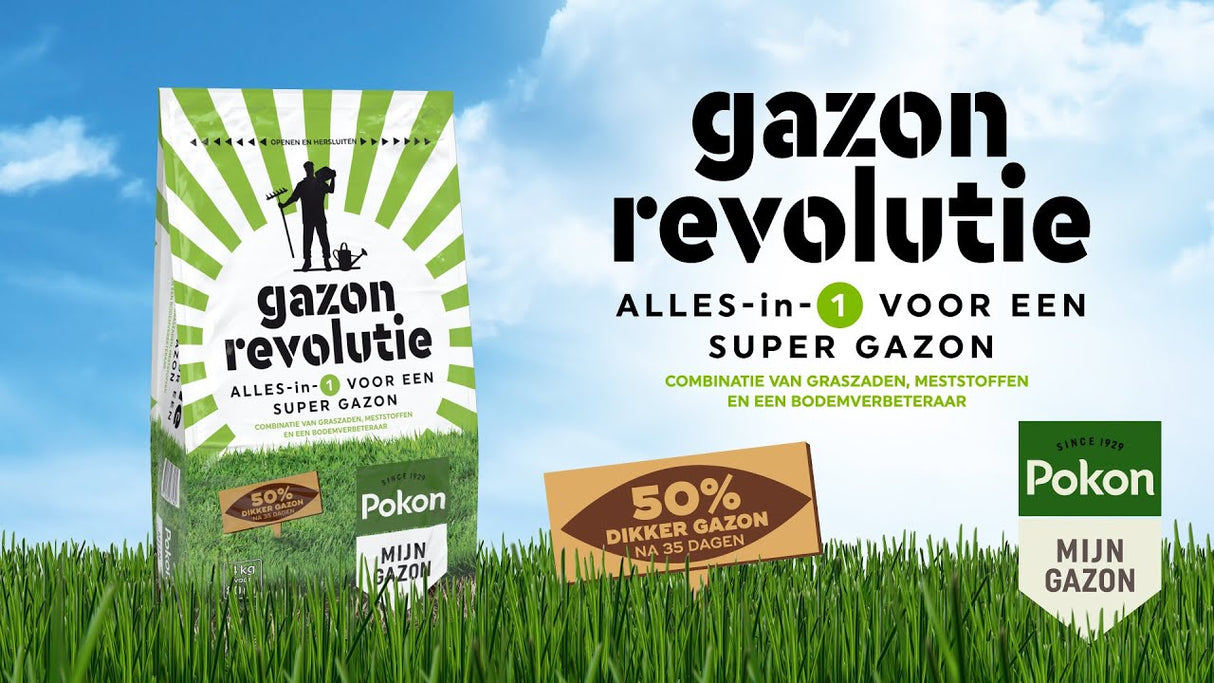 Révolution de pelouse Pokon 75kg pour 150m2