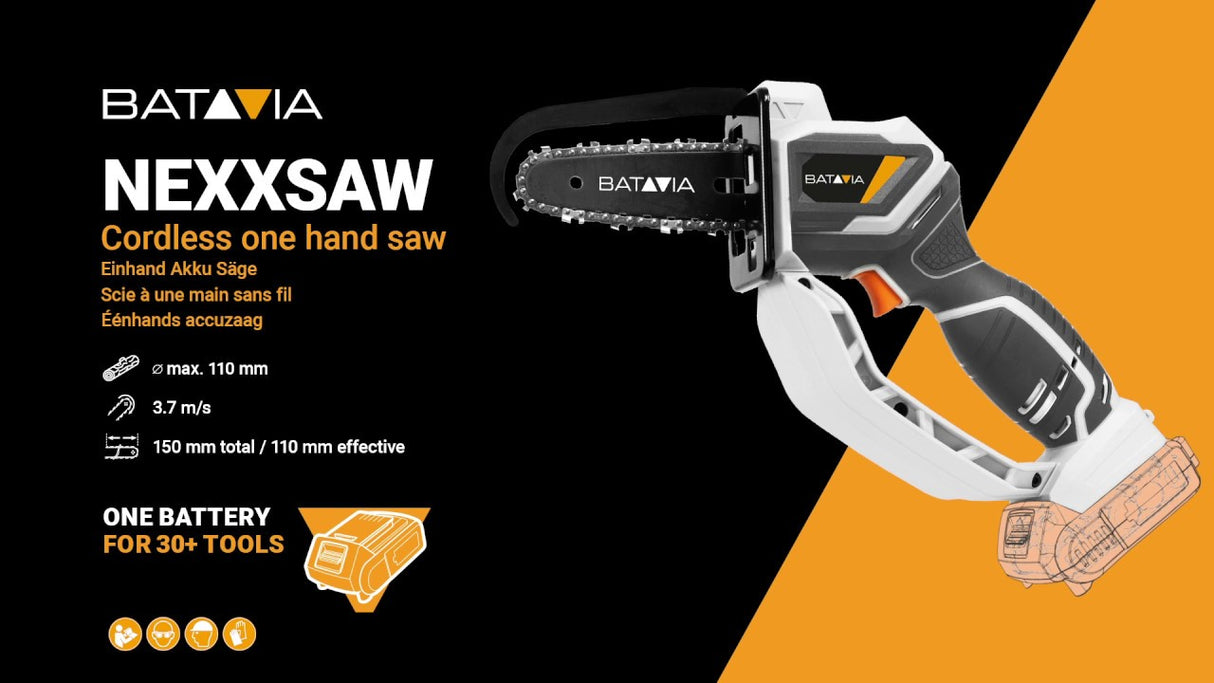 Batavia nexxsaw tronçonneuse maxxpack chargeur de batterie 18v2ah