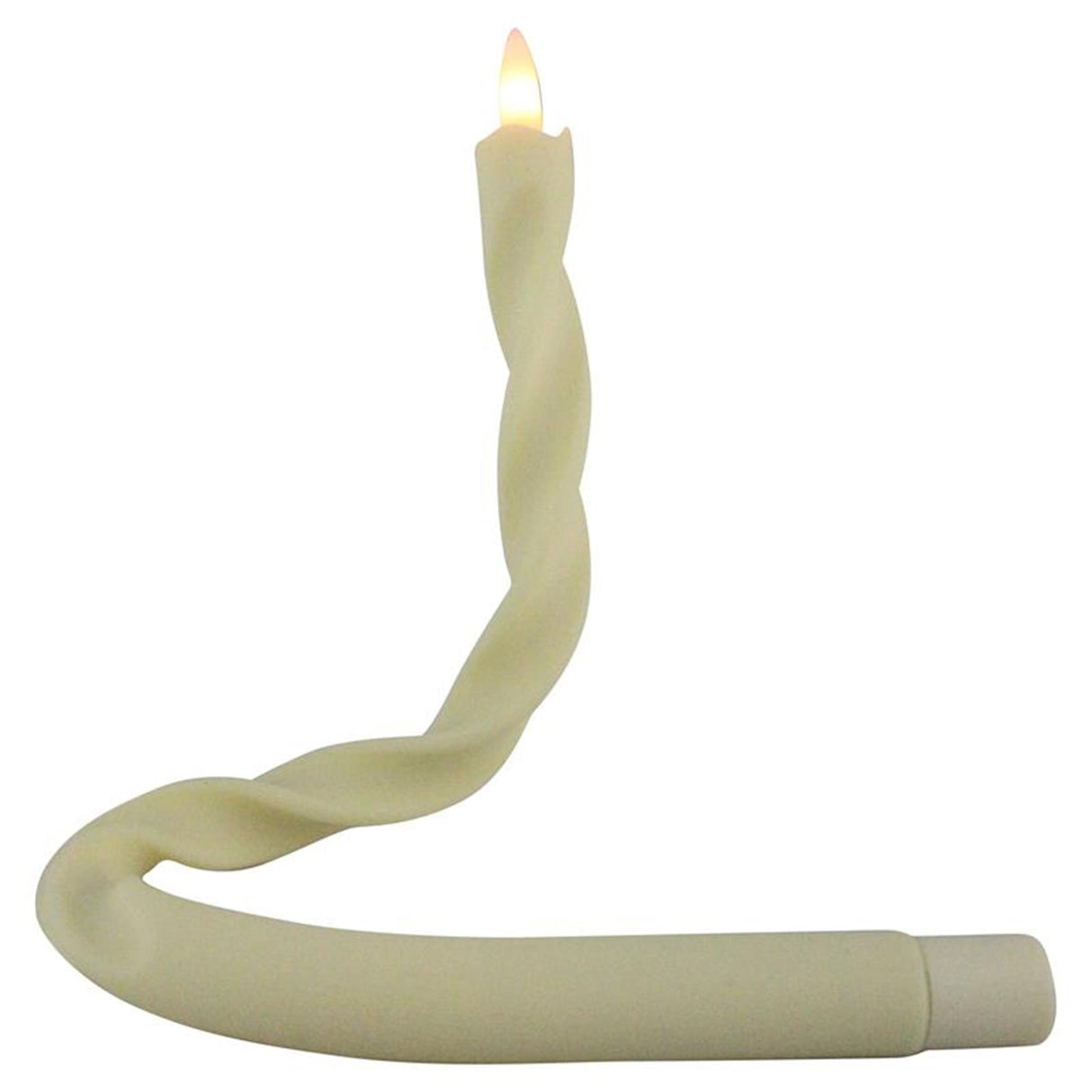Bougies à flamme magique LED dîner flex tourbillon 40cm ivoire