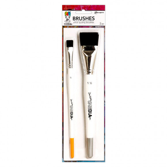 Ranger Ink Ranger • Ensemble de pinceaux à poils Dina Wakley 2 pièces