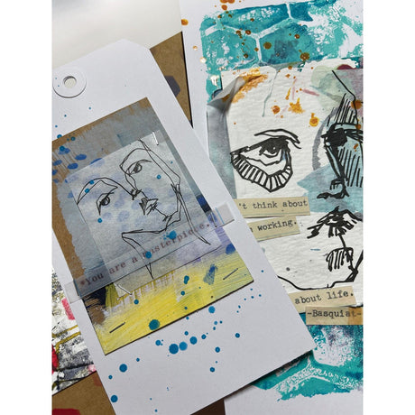Ranger Ink Ranger • Dina Wakley Media Collage Papier Doodles d'église