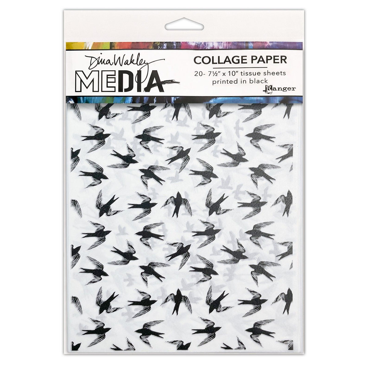 Ranger Ink Ranger • Feuilles de collage multimédia Dina Wakley, objets volants