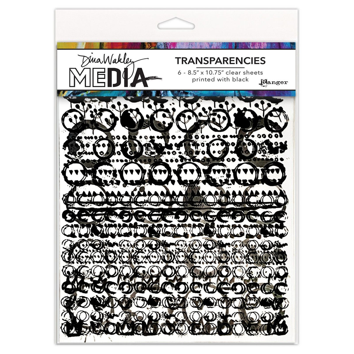 Ranger Ink Ranger • jeu de motifs de transparents multimédias Dina Wakley, ensemble 2