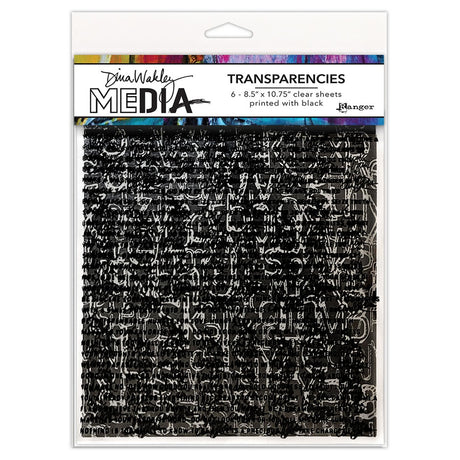 Ranger Ink Ranger • Jeu de typographie de transparents multimédias Dina Wakley 1