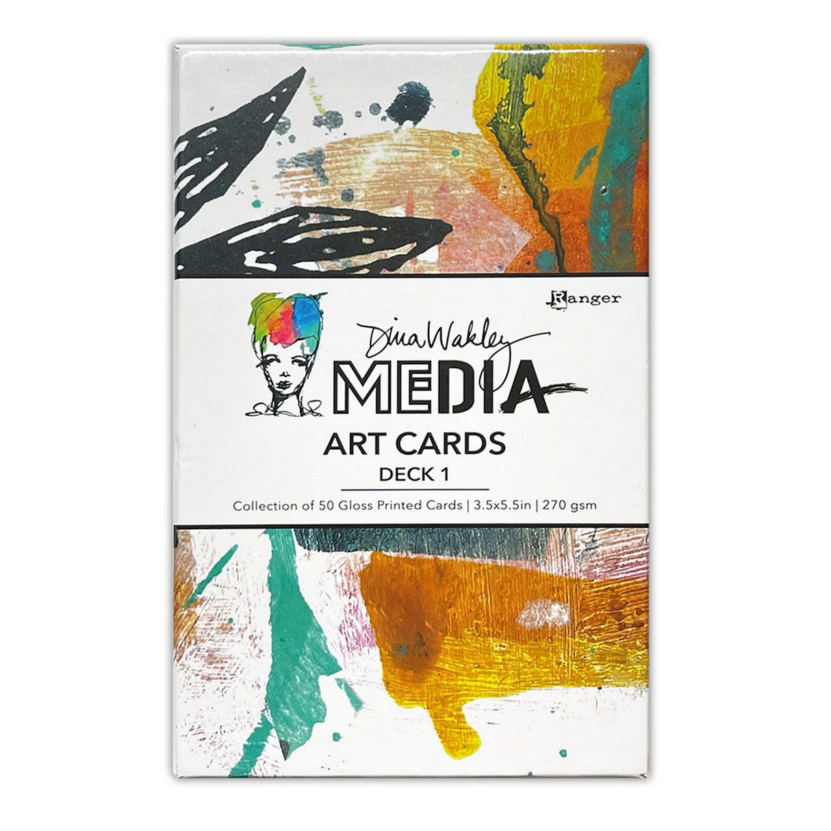 Ranger Ink Ranger • Cartes d'art médiatique Dina Wakley 50 pièces
