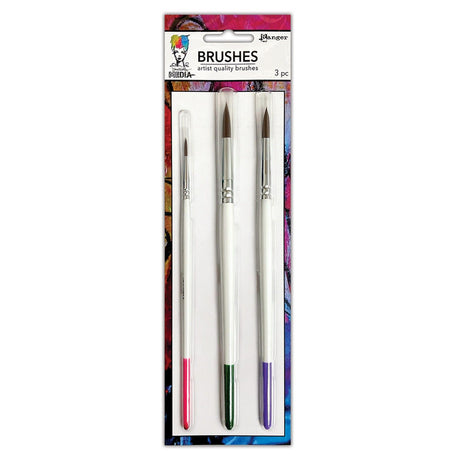 Ranger Ink Ranger • Ensemble de pinceaux à poils souples Dina Wakley Media 5,08, 20,3 30,5 cm