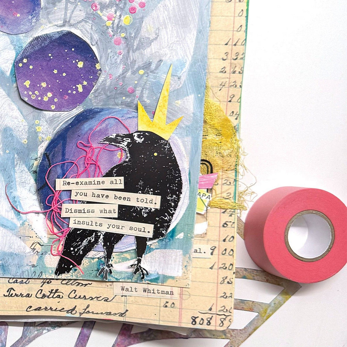 Ranger Ink Ranger • Ruban d'art médiatique Dina Wakeley rose