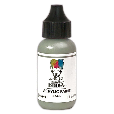 Ranger ink ranger • dina wakley media peinture acrylique corps lourd sauge 29ml