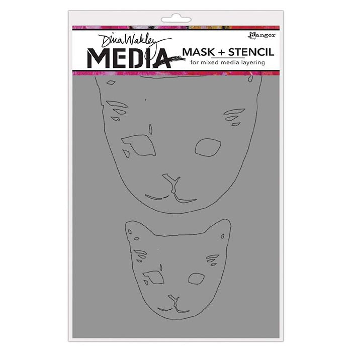 Ranger ink ranger • modèle de média dina wakley masques de tête de chat