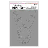 Ranger ink ranger • modèle de média dina wakley masques de tête de chat