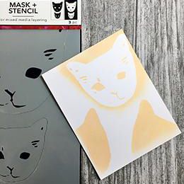 Ranger ink ranger • modèle de média dina wakley masques de tête de chat