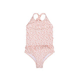 Léopard | maillot de bain anti-UV pour filles vieux rose