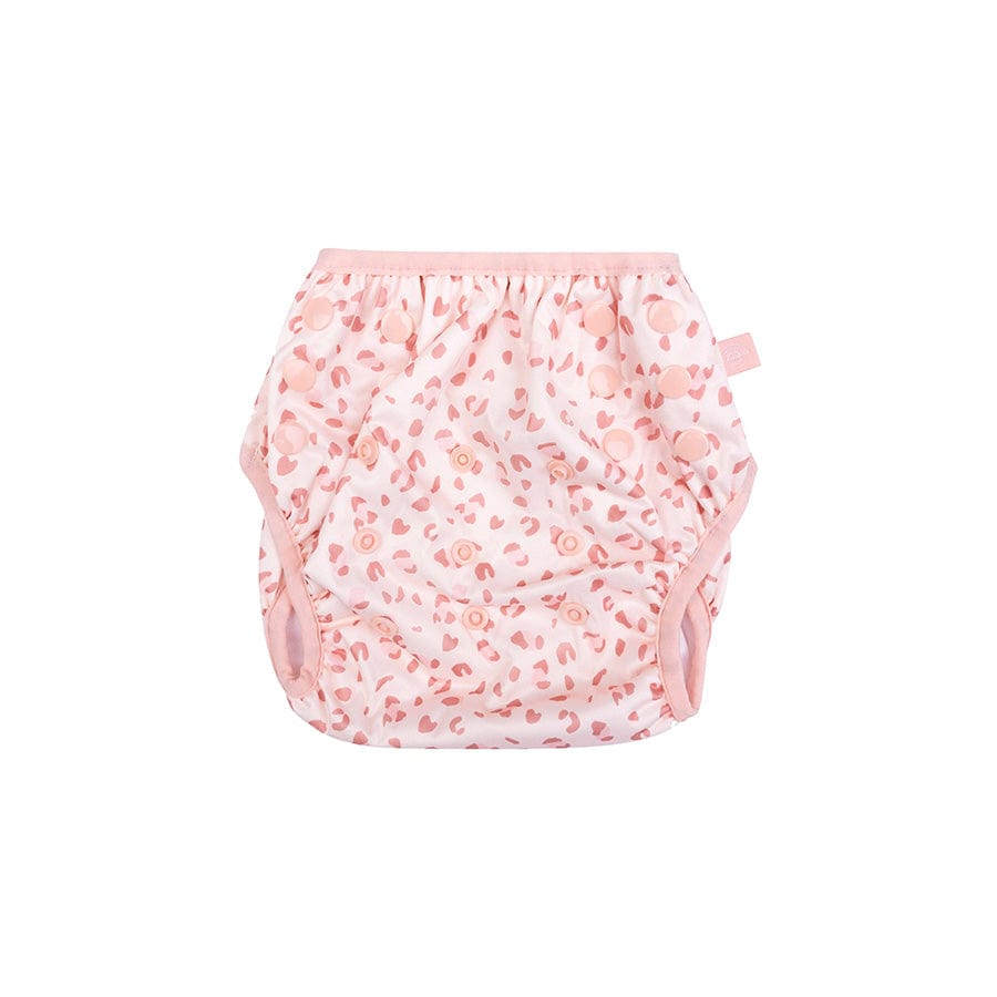 Léopard | couche de bain lavable vieux rose