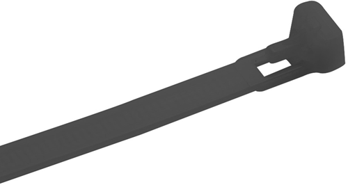Meister serre-câble refermable noir 25pcs w - wu7452450