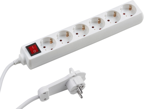 Meister multiprise 6v interrupteur plat 2m wi w - wu7430880