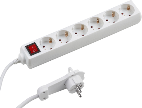 Meister multiprise 6v interrupteur plat 2m wi w - wu7430880
