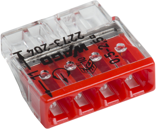 Verbe Meister wago. boîte 4v 25pcs 2273-204 w - wu7456440