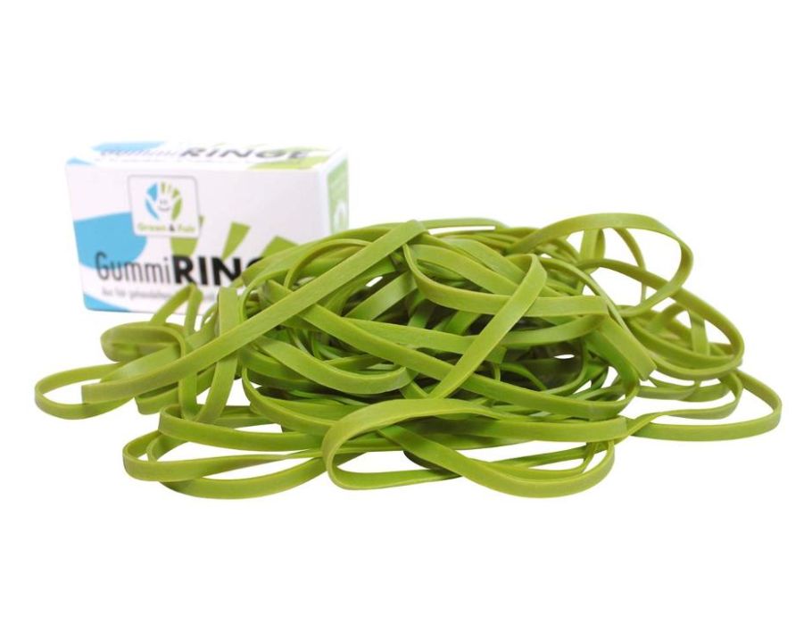 Bandes élastiques vertes équitables - caoutchouc naturel - + - 32 pcs.