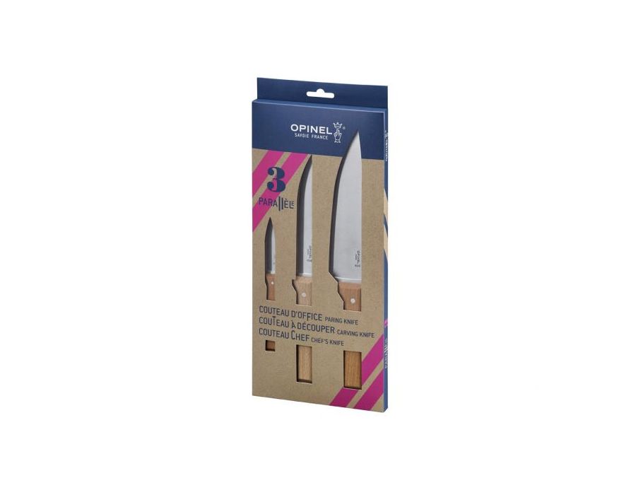 Coffret spécial couteaux de cuisine Opinel - 3 pièces