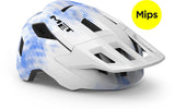 Avec abri jeunesse mips blanc bleu mat (52-56 cm) - jeunesse vtt enfer