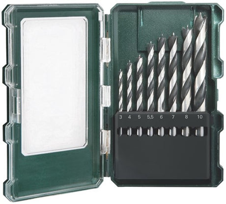 Metabo accessoires perceuse à bois cassette promotion 8 pièces - 626705000
