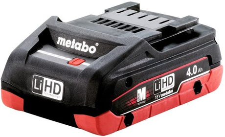 Batterie Metabo refroidie par air 18v 4,0ah lihd refroidie par air