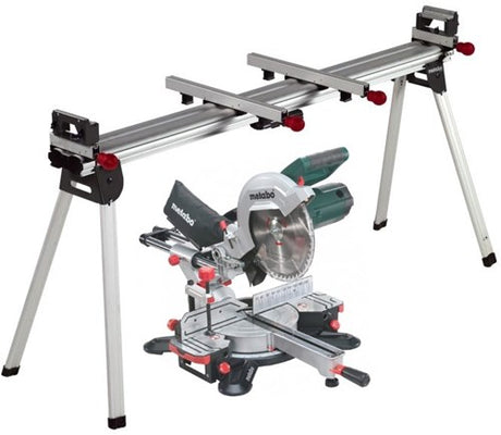 Scie à tronçonner Metabo kg 254 m avec fonction de traction | nouveau modèle + châssis ksu 401 - 690860000