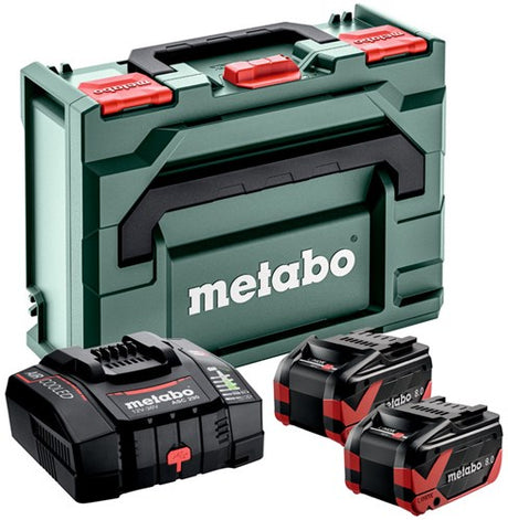 Kit de base Metabo 2 x lihdx 18v 8,0 ah | avec chargeur super rapide asc 290 - 685305000