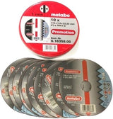 Disques à tronçonner Metabo en boîte (10 pcs.) ø 115x1,0x22,23 - 616358000