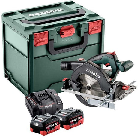 Metabo ks 18 ltx 57 Scie circulaire à batterie 18v lihd en metaloc 2 x batterie 8,0ah - 57mm | 601857810 - 601857810