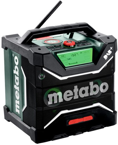 Metabo site radio rc 12-18 32w bt dab+ alimenté par batterie site radi r12-18 32w bt dab+