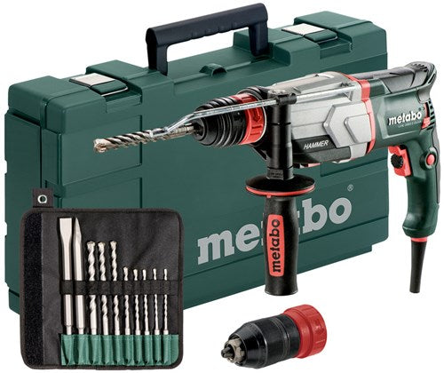 Marteau combiné à réglage rapide Metabo uhe 2660-2 | Jeu de forets 800w 2.8j + sds-plus (10 pièces) - 600697510