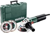 Metabo weq1400-125 | 1400w | meuleuse d'angle | avec 2 disques à tronçonner diamantés - 600347510