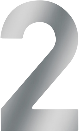 Metafranc numéro de maison 2 a2 120mm - wu0424017