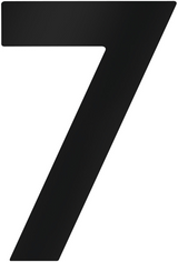 Numéro de maison Metafranc 7 120mm noir - wu0424667