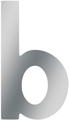 Numéro de maison Metafranc b a2 100mm - wu0424117