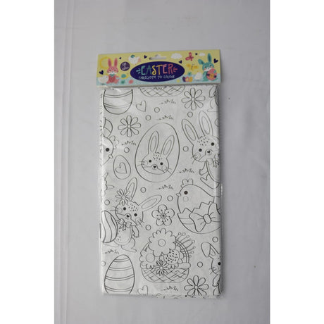 Nappe de Pâques en papier à colorier 138x220cm