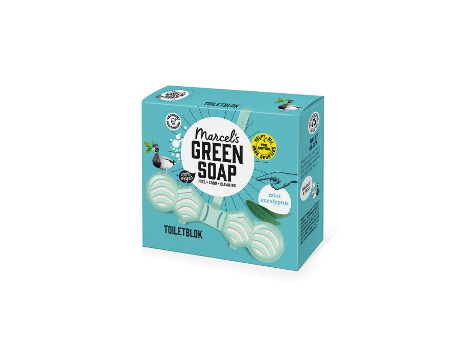 Marcel Green Soap Toilet Block - Mint Eucalyptus