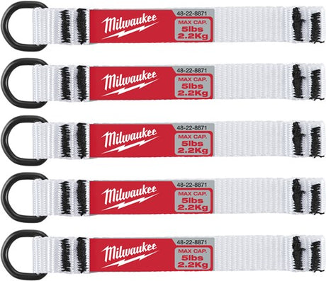 Milwaukee accessoires 2.25kg d-ring web attachment | 5 stuks - 4932471431
