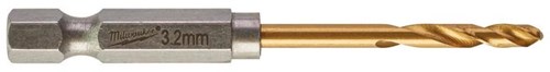Accessoires Milwaukee perceuse à métal onde de choc hss-g ti. 3,2 mm -2 pièces - 48894706