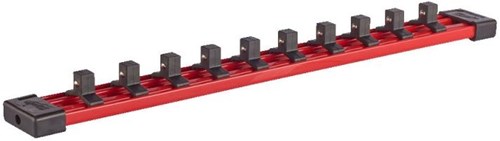 Rail d'accessoires Milwaukee pour 10 douilles à chocs | 3 8 | 350mm-4932480446