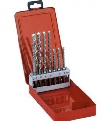 Milwaukee accessoires set sds-plus marteau perforateur en cassette métallique (7 pièces) nouveau ms2 - 4932352339