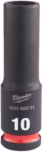 Accessoires Milwaukee douille à impact Shockwave 3 8 profondeur 10mm | 1 pièce - 4932480284