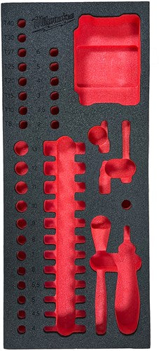 Insert en mousse de remplacement Milwaukee pour 1 à 4 douilles et jeu d'embouts - 4932499294