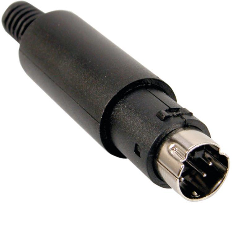 Fiche mini-DIN 8 pôles ed-dio-m 08 avec contrainte r.