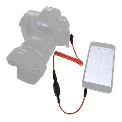 Control remoto de teléfonos inteligentes MIOPS MD-C1 con cable C1 para Canon