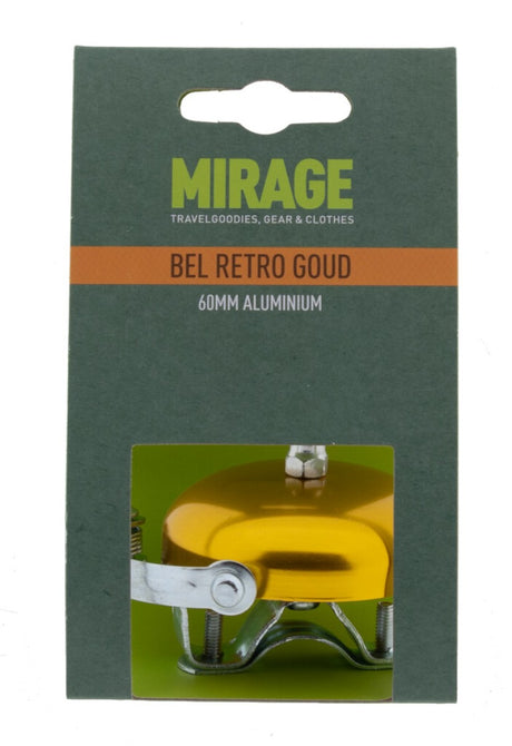 Cloche Mirage rétro aluminium 60mm, doré