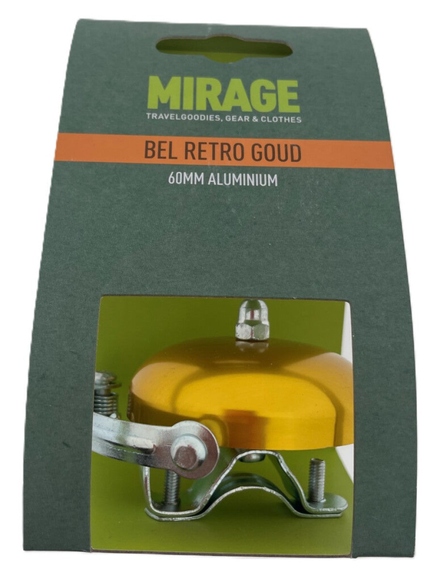 Cloche Mirage rétro aluminium 60mm, doré